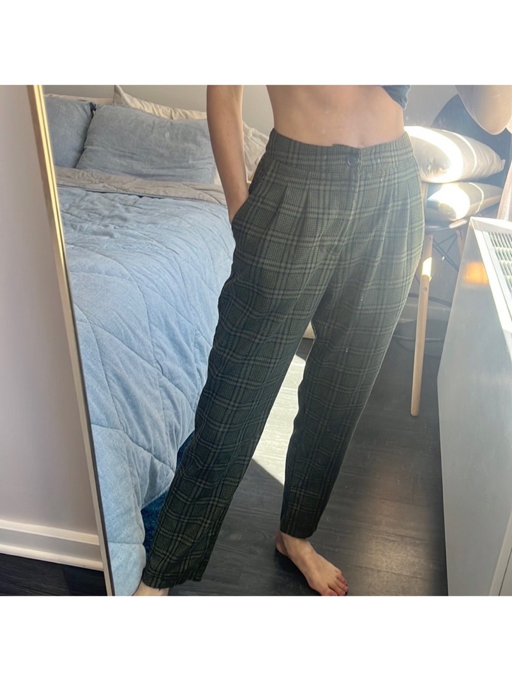 Plaid Trouser